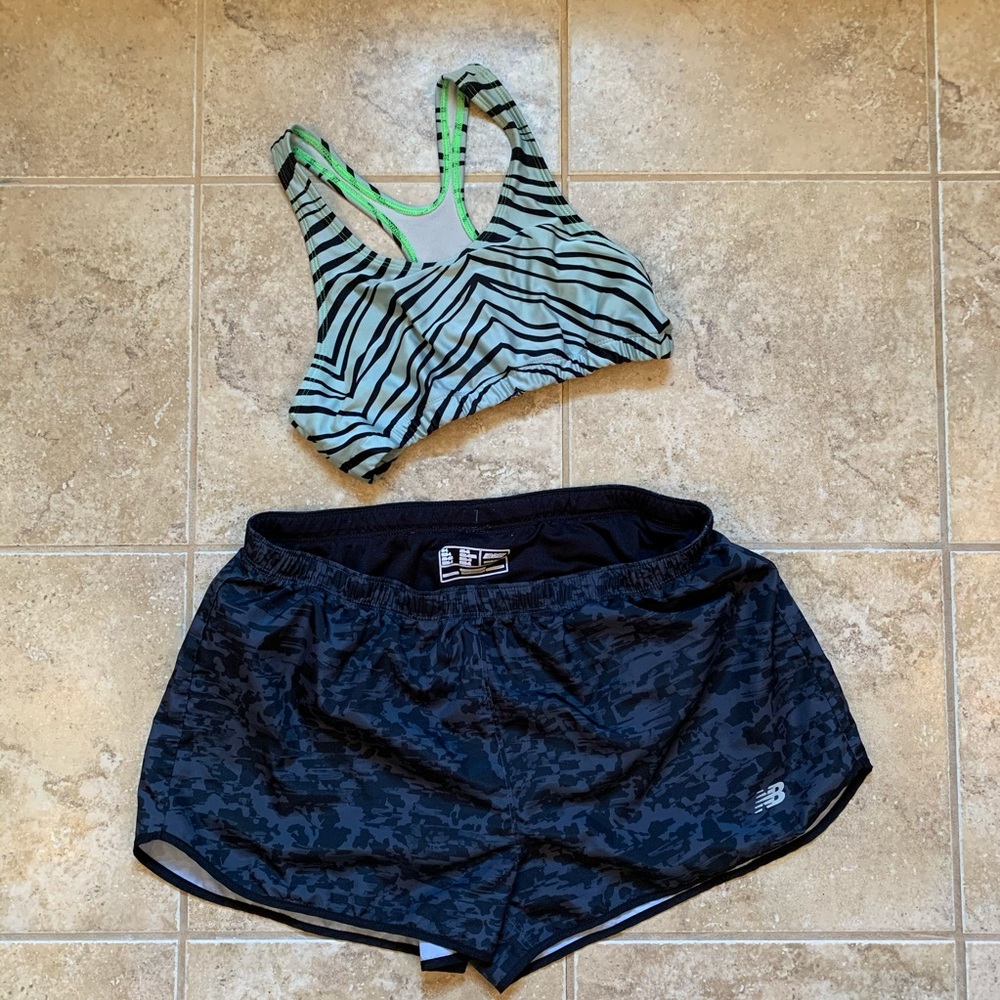 SOLD ON DEPOP New Balance Camo Athletic Shorts